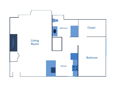 a drawing of a floor plan of a living room and a dining room